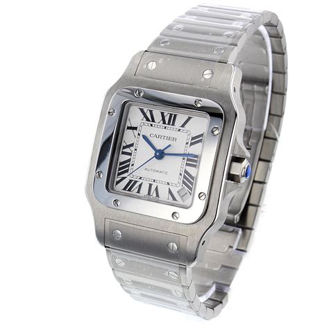 mens silver cartier watch|silver cartier watch women.